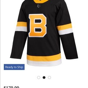 Bruins Adidas Black alternate Jersey